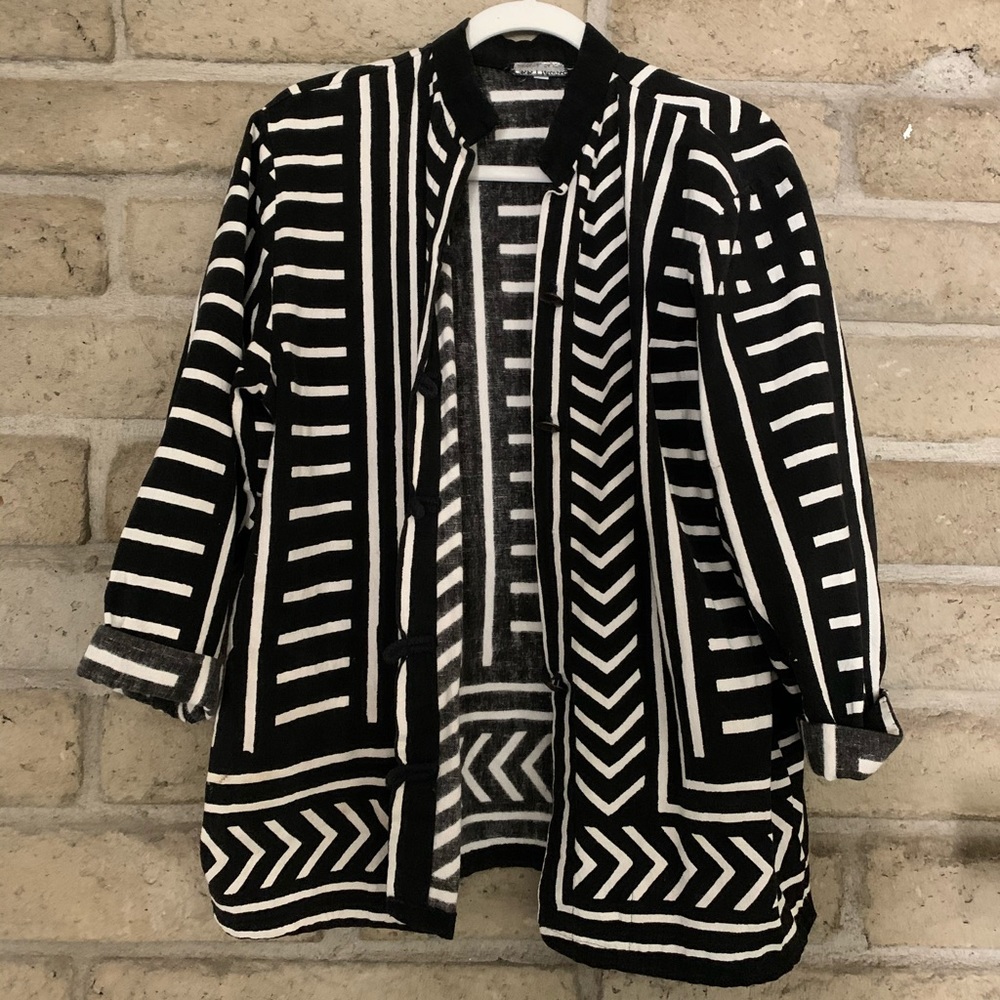VINTAGE linen jacket